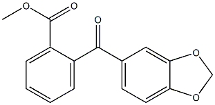 METHYL 2-[3,4-(METHYLENEDIOXY)BENZOYL]BENZOATE 结构式