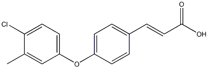 (E)-3-(4-(4-CHLORO-3-METHYLPHENOXY)PHENYL)ACRYLIC ACID 结构式