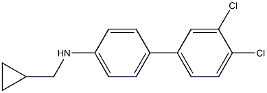 (1R)[4-(3,4-DICHLOROPHENYL)PHENYL]CYCLOPROPYLMETHYLAMINE 结构式