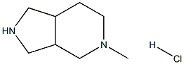 5-METHYLOCTAHYDRO-1H-PYRROLO[3,4-C]PYRIDINE HYDROCHLORIDE 结构式