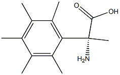 (2R)-2-AMINO-2-(2,3,4,5,6-PENTAMETHYLPHENYL)PROPANOIC ACID 结构式