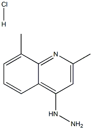 4-HYDRAZINO-2,8-DIMETHYLQUINOLINE HYDROCHLORIDE 结构式