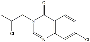 7-CHLORO-3-(2-CHLORO-PROPYL)-3H-QUINAZOLIN-4-ONE 结构式