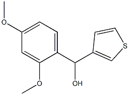 2,4-DIMETHOXYPHENYL-(3-THIENYL)METHANOL 结构式