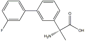 (2R)-2-AMINO-2-[3-(3-FLUOROPHENYL)PHENYL]PROPANOIC ACID 结构式