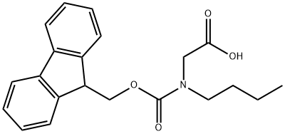 N-FMOC-N-丁基甘氨酸 结构式
