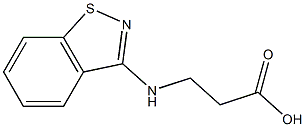 3-(1,2-BENZISOTHIAZOL-3-YLAMINO)PROPANOIC ACID 结构式