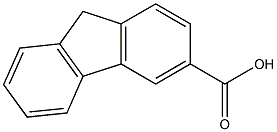 9H-FLUORENE-3-CARBOXYLIC ACID 结构式