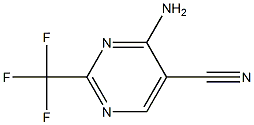 4 -氨基- 2 -(三氟甲基)嘧啶- 5 -腈 结构式