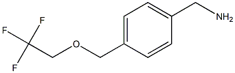 1-[4-[(2,2,2-TRIFLUOROETHOXY)METHYL]PHENYL]METHANAMINE 结构式