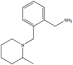 1-(2-[(2-METHYLPIPERIDIN-1-YL)METHYL]PHENYL)METHANAMINE 结构式