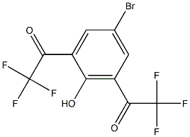 4-BROMO-2,6-BIS(TRIFLUOROACETYL)PHENOL 结构式