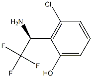 2-((1S)-1-AMINO-2,2,2-TRIFLUOROETHYL)-3-CHLOROPHENOL 结构式