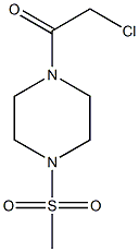 1-(CHLOROACETYL)-4-(METHYLSULFONYL)PIPERAZINE 结构式