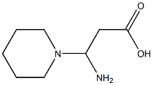 3-AMINO-3-PIPERIDIN-1-YL-PROPIONIC ACID 结构式