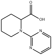 1-(嘧啶-2-基)哌啶-2-羧酸 结构式