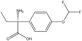 (2R)-2-AMINO-2-[4-(DIFLUOROMETHOXY)PHENYL]BUTANOIC ACID 结构式