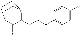 2-(4-CHLOROPHENYLPROPYL)-3-QUINUCLIDONE 结构式