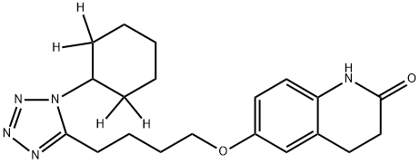 西洛他唑-D4 结构式