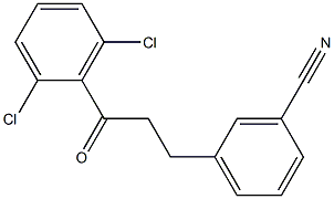 3-(3-CYANOPHENYL)-2',6'-DICHLOROPROPIOPHENONE 结构式