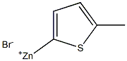 5-甲基-2-噻吩基溴化锌 溶液 结构式