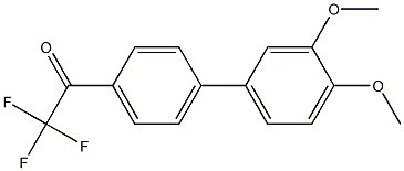 4'-(3,4-DIMETHOXYPHENYL)-2,2,2-TRIFLUOROACETOPHENONE 结构式