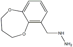 (3,4-DIHYDRO-2H-BENZO[B][1,4]DIOXEPIN-6-YLMETHYL)-HYDRAZINE 结构式