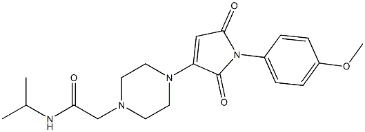 N-ISOPROPYL-2-(4-(1-(4-METHOXYPHENYL)-2,5-DIOXO-2,5-DIHYDRO-1H-PYRROL-3-YL)PIPERAZIN-1-YL)ACETAMIDE 结构式