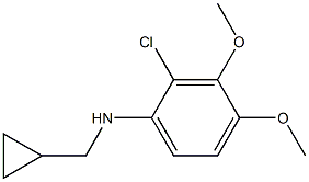 (1R)(2-CHLORO-3,4-DIMETHOXYPHENYL)CYCLOPROPYLMETHYLAMINE 结构式