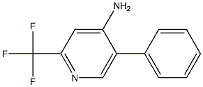 4-AMINO-5-PHENYL-2-(TRIFLUOROMETHYL)PYRIDINE 结构式