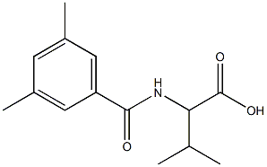 2-[(3,5-DIMETHYLBENZOYL)AMINO]-3-METHYLBUTANOIC ACID 结构式
