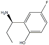 2-((1R)-1-AMINOPROPYL)-4-FLUOROPHENOL 结构式