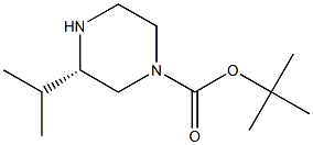 (S)-3-ISOPROPYL-PIPERAZINE-1-CARBOXYLIC ACID TERT-BUTYL ESTER 结构式