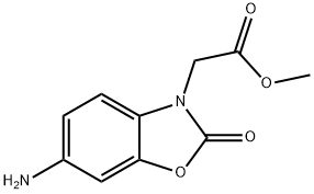 (6-AMINO-2-OXO-BENZOOXAZOL-3-YL)-ACETIC ACID METHYL ESTER 结构式