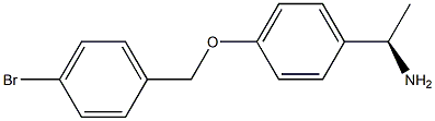 (1R)-1-(4-[(4-BROMOPHENYL)METHOXY]PHENYL)ETHYLAMINE 结构式