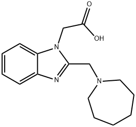 [2-(AZEPAN-1-YLMETHYL)-1H-BENZIMIDAZOL-1-YL]ACETIC ACID 结构式