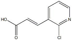 3-(2-氯吡啶-3-基)丙烯酸 结构式