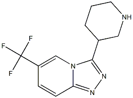 3-PIPERIDIN-3-YL-6-(TRIFLUOROMETHYL)[1,2,4]TRIAZOLO[4,3-A]PYRIDINE 结构式