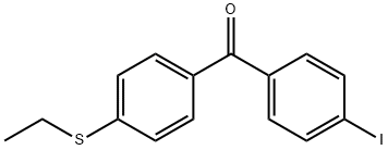 4-Ethylthio-4'-iodobenzophenone 结构式