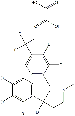 FLUOXETINE-D6 OXALATE 结构式