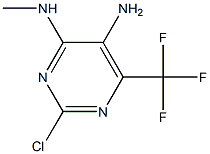 2-CHLORO-N4-METHYL-6-(TRIFLUOROMETHYL)PYRIMIDINE-4,5-DIAMINE 结构式