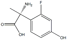 (2R)-2-AMINO-2-(2-FLUORO-4-HYDROXYPHENYL)PROPANOIC ACID 结构式