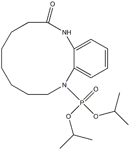 DIISOPROPYL (7,8,9,10,11,12,13,14-OCTAHYDRO-5H-5,14-DIAZABENZOCYCLODODECEN-6-ONE-14-YL)PHOSPHONATE 结构式