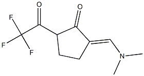 2-(E)-[Dimethylaminomethylene]-5-(trifluoroacetyl)cyclopentanone 结构式