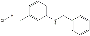 N-BENZYL-N-(3-METHYLPHENYL)AMINE HYDROCHLORIDE 结构式