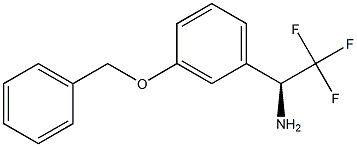 (1S)-2,2,2-Trifluoro-1-[3-(phenylmethoxy)phenyl]ethylamine 结构式