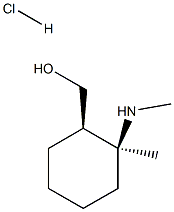 (2-METHYL-CIS-2-METHYLAMINO-CYCLOHEXYL)-METHANOL HYDROCHLORIDE 结构式