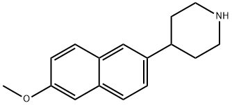 4-(6-METHOXY-NAPHTHALEN-2-YL)-PIPERIDINE 结构式