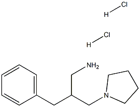 2-BENZYL-3-PYRROLIDIN-1-YL-PROPYLAMINE DIHYDROCHLORIDE 结构式