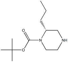 (R)-2-PROPYL-PIPERAZINE-1-CARBOXYLIC ACID TERT-BUTYL ESTER 结构式